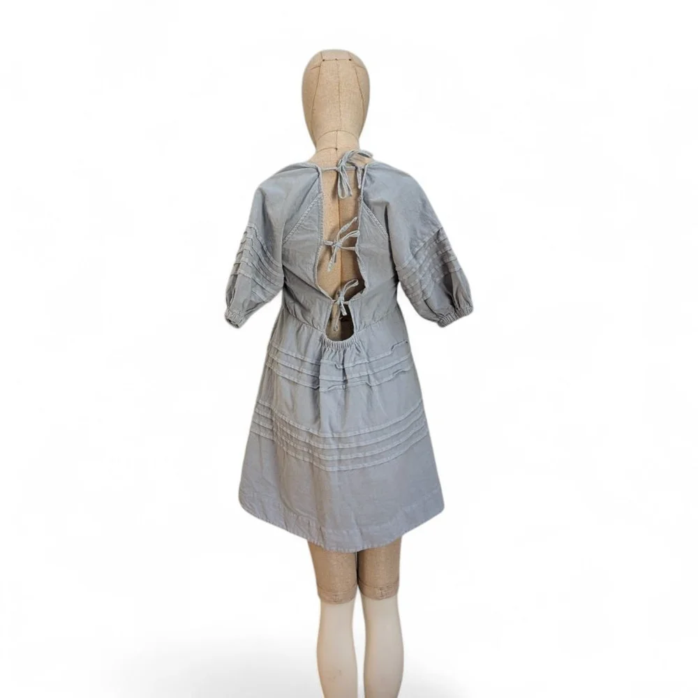 Avec Les Filles Light Blue Mini Dress Small